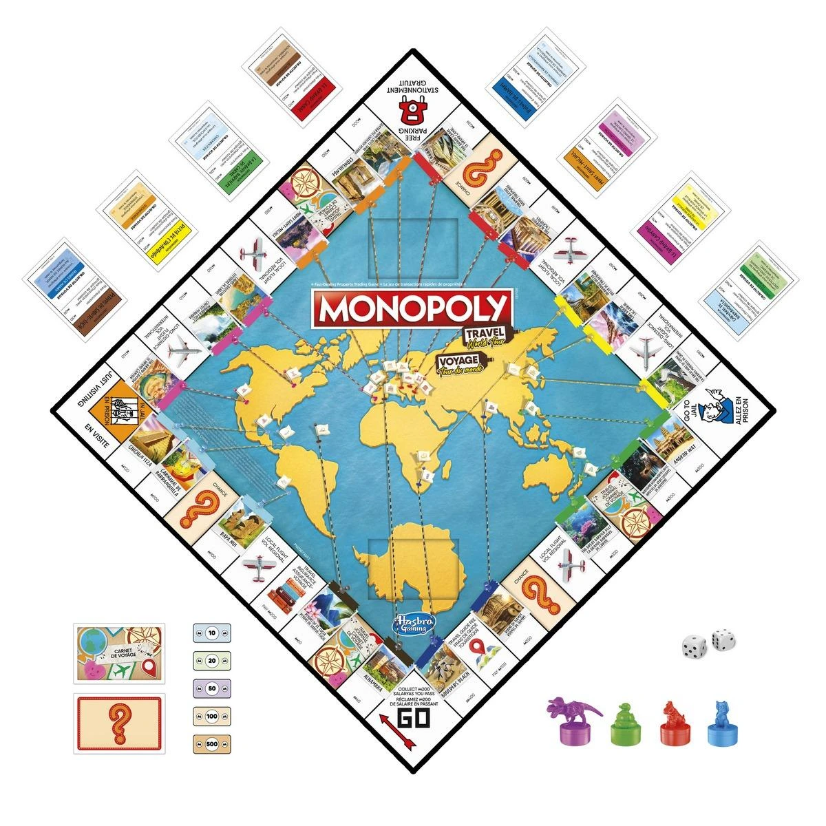 Hasbro Gaming Monopoly Voyage Autour Du Monde 2 Hasbro Gaming Monopoly Voyage Autour Du Monde – Image 2