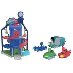 Majorette Pyjamasques Quartier Général + 4 Véhicules