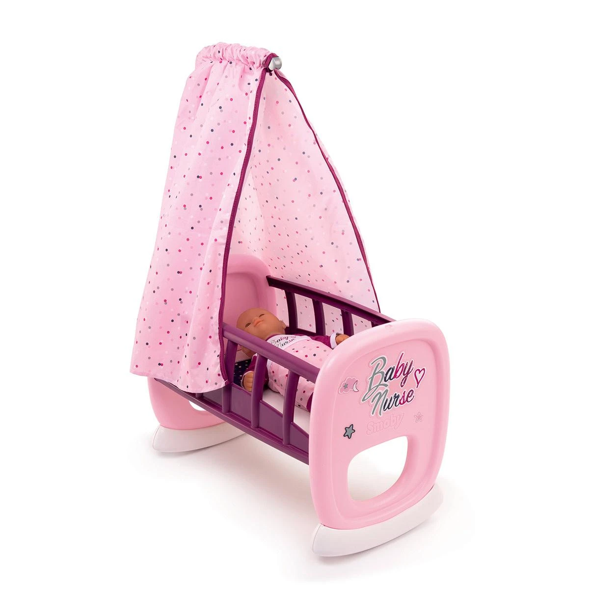 Smoby Baby Nurse Bercelonnette - Lit Pour Poupon 1 Smoby Baby Nurse Bercelonnette - Lit Pour Poupon