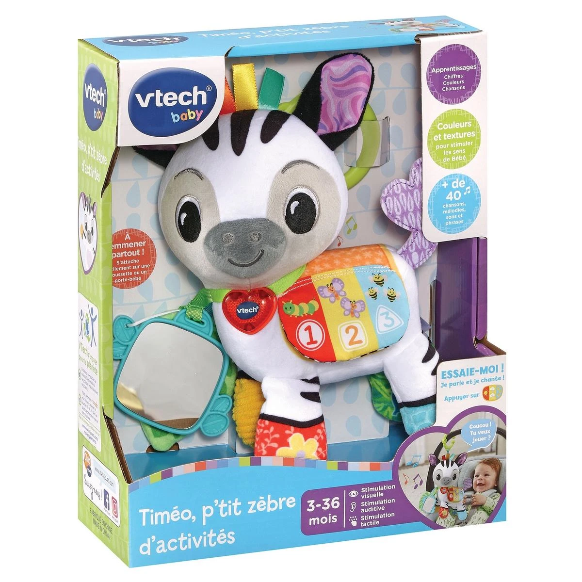 VTech Timéo, P'tit Zèbre D'activités 1 VTech Timéo, P'tit Zèbre D'activités