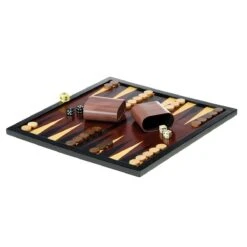 Coffret En Bois échecs Et Backgammon