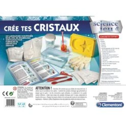 Clementoni Science Et Jeu : Crée Tes Cristaux 7 Clementoni Science Et Jeu : Crée Tes Cristaux -Jeux Et Jouets 5eda498706c30 52442 8005125524426 2 PACKAGE VERSO