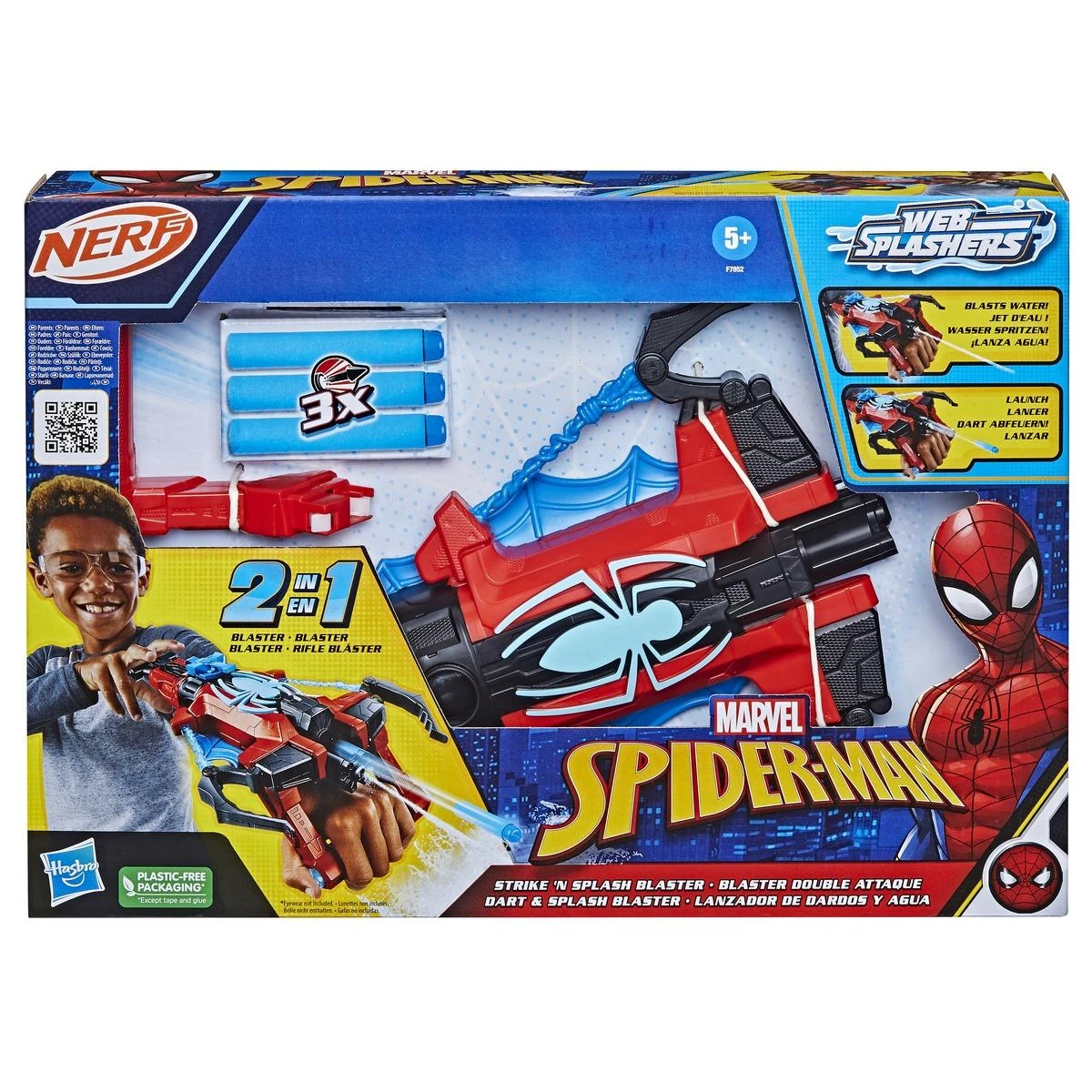Hasbro Lance-projectiles 2 En 1 Spiderman 1 Hasbro Lance-projectiles 2 En 1 Spiderman