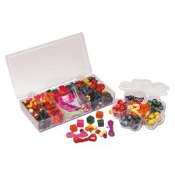 2 Coffrets De Perles En Bois