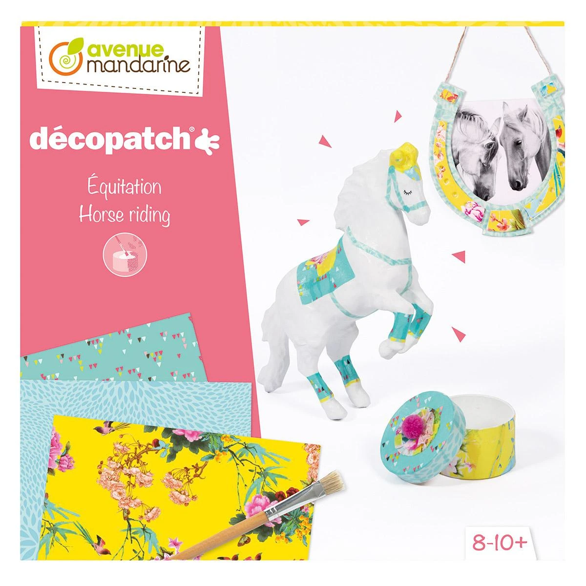 Coffret Créatif Decopatch équitation 1 Coffret Créatif Decopatch équitation