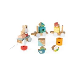 Janod Train Pure En Bois à Tirer Et Encastrer 7 Janod Train Pure En Bois à Tirer Et Encastrer -Jeux Et Jouets 5f9986225162f 864680 3