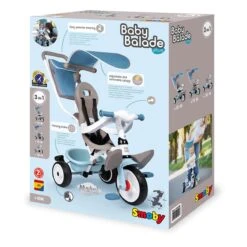 SMOBY Tricycle Baby Balade Plus Bleu -Jeux Et Jouets 5fe9f628ccbb2 865810 1