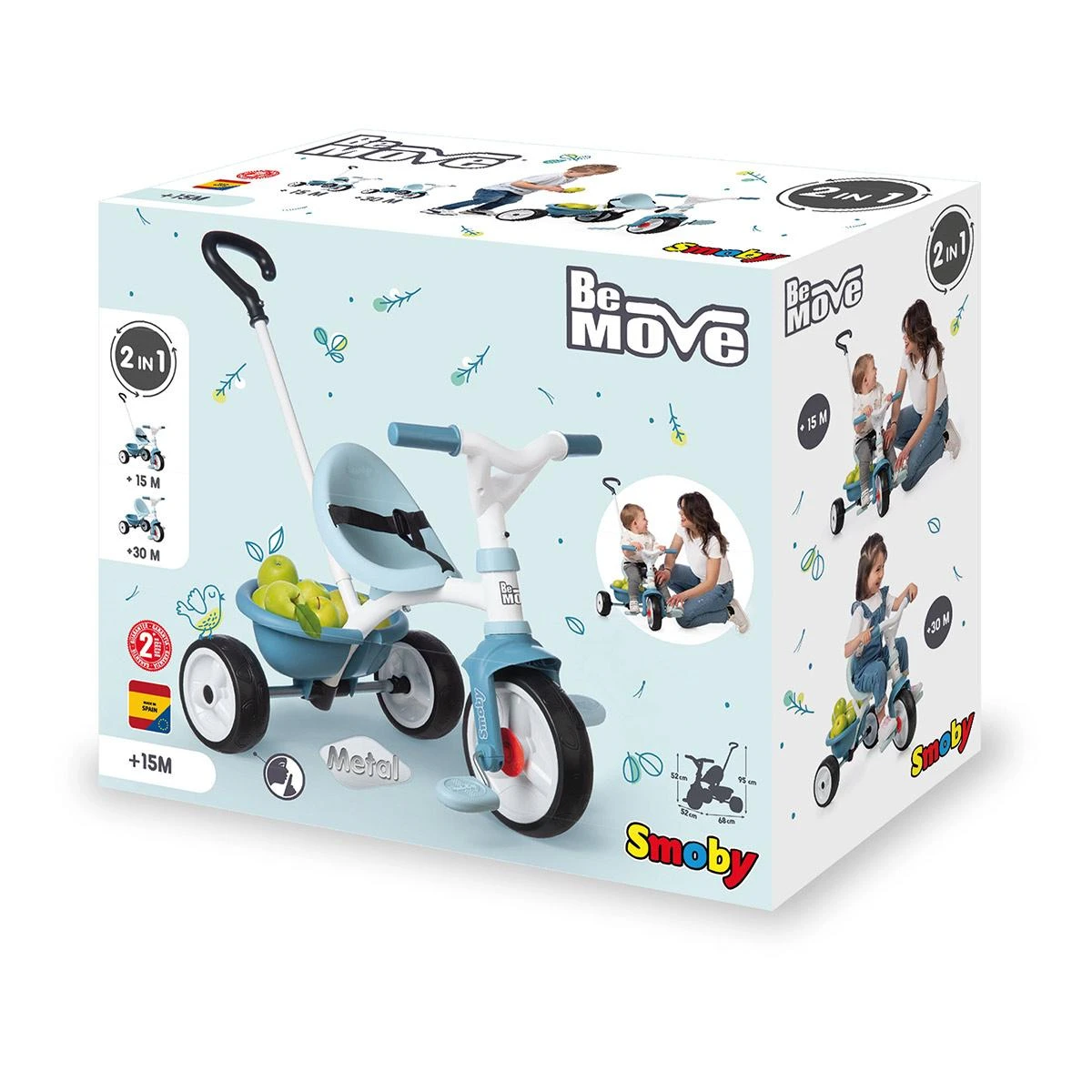 SMOBY Tricycle Be Move Bleu Ciel 6 SMOBY Tricycle Be Move Bleu Ciel – Image 6