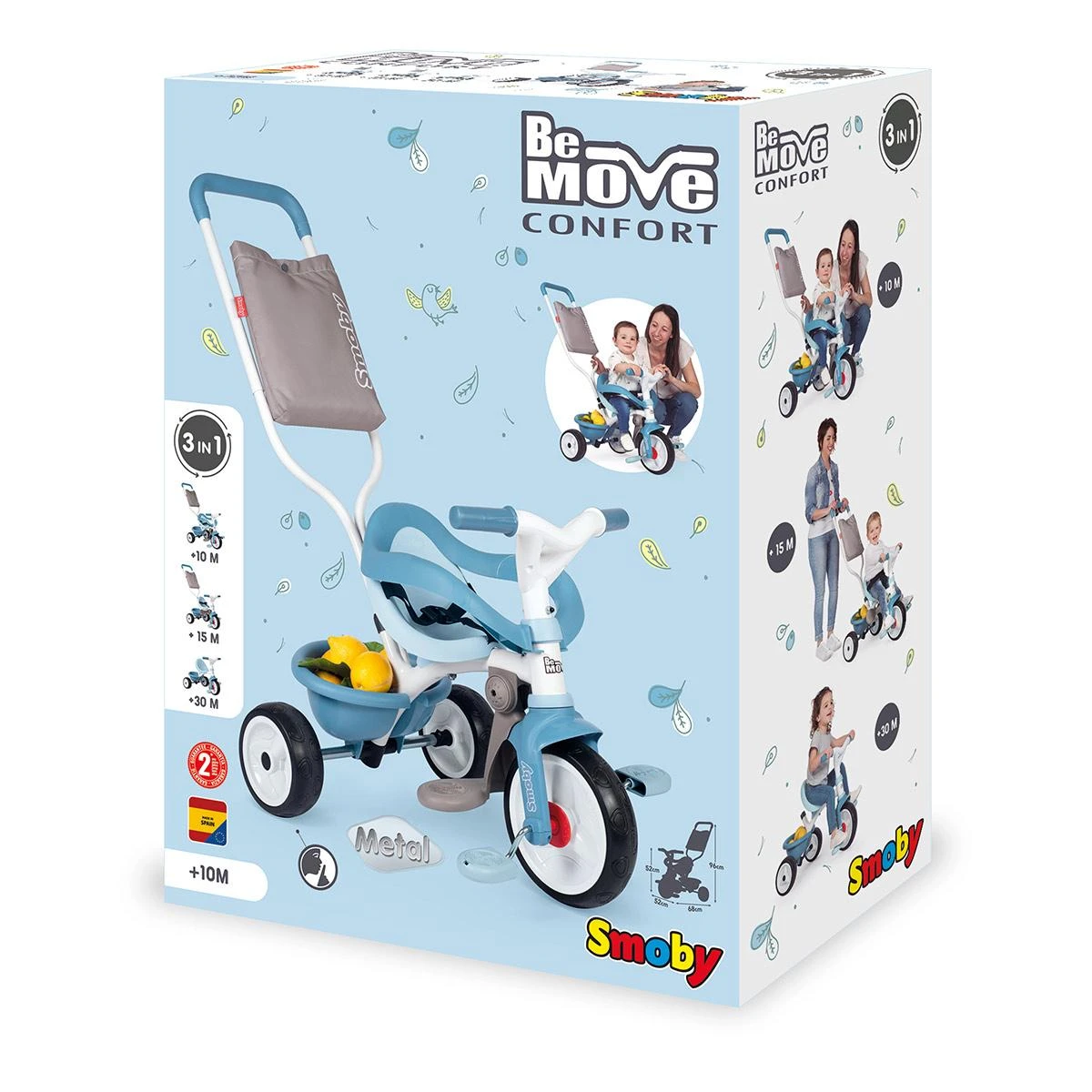 SMOBY Tricycle Be Move Confort Bleu 6 SMOBY Tricycle Be Move Confort Bleu – Image 6
