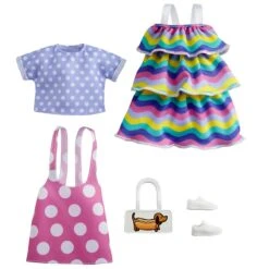 MATTEL Barbie - Pack 2 Tenues + Accessoires -Jeux Et Jouets 607ff91c50cfe 865608 5