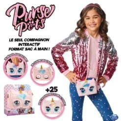 SPIN MASTER Sac à Main Interactif Purse Pets : Licorne -Jeux Et Jouets 60e2c3cd082c3 869145 1