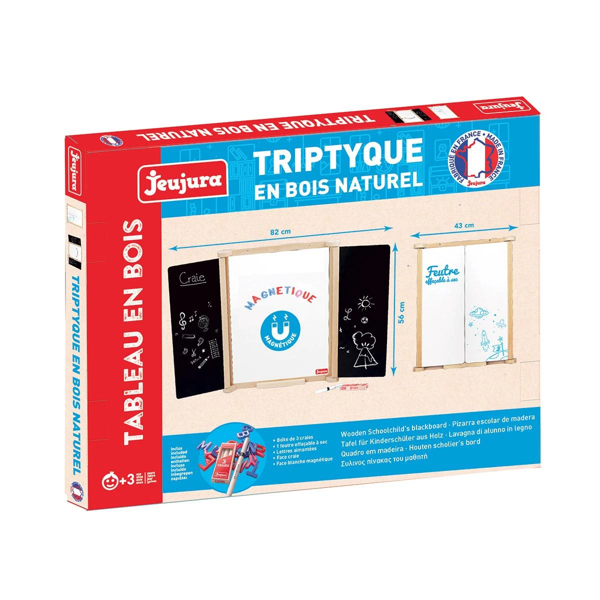 Tableau Triptyque Des écoliers 4 Tableau Triptyque Des écoliers – Image 4