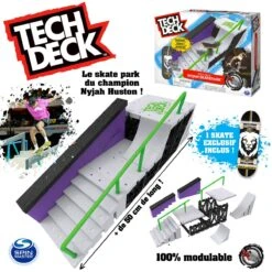 SPIN MASTER Skate Park Nyjah Huston - Teck Deck -Jeux Et Jouets 6107fcdb47b40 868756 6