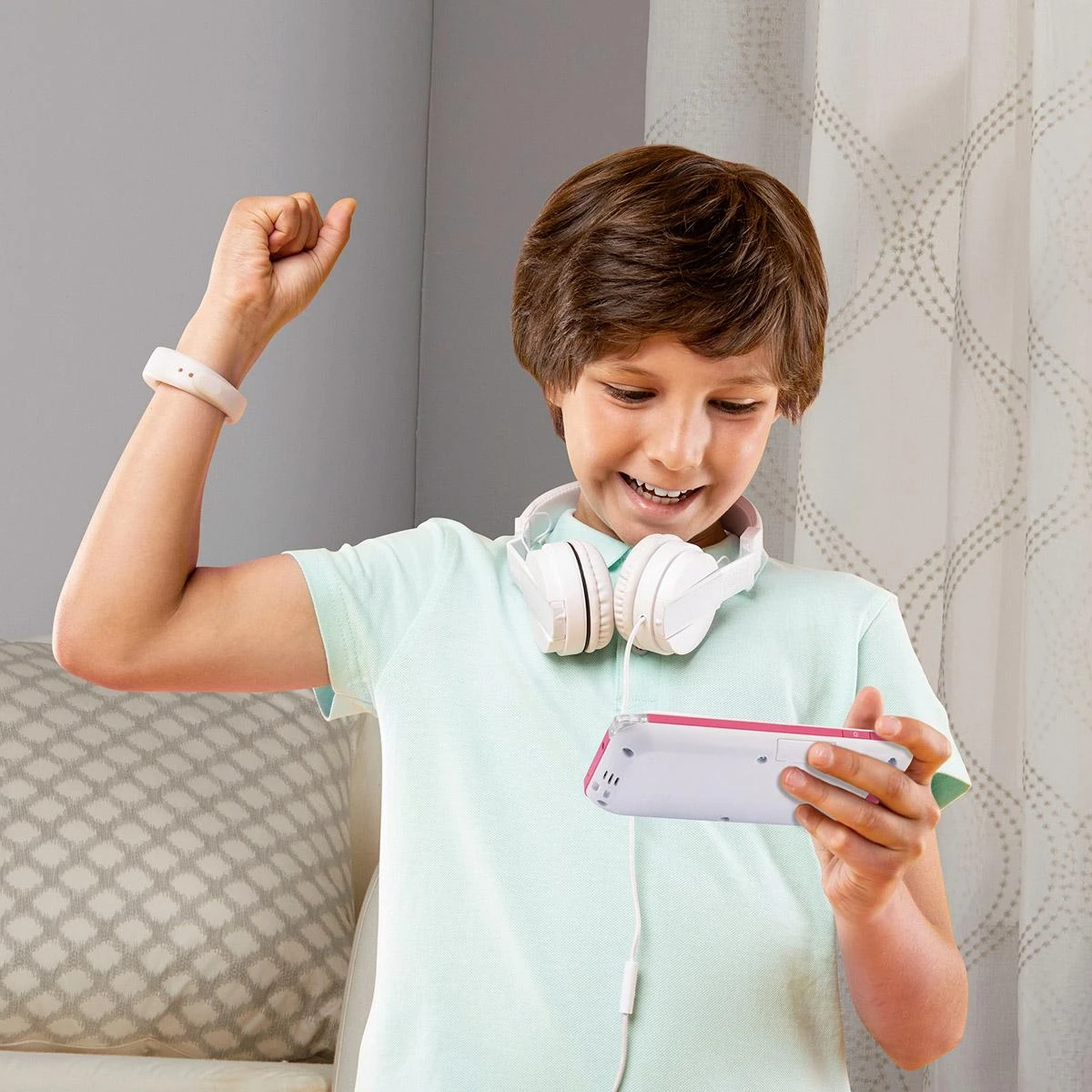 VTech KidiCom Advance 3.0 Blanc Et Rose 2 VTech KidiCom Advance 3.0 Blanc Et Rose – Image 2