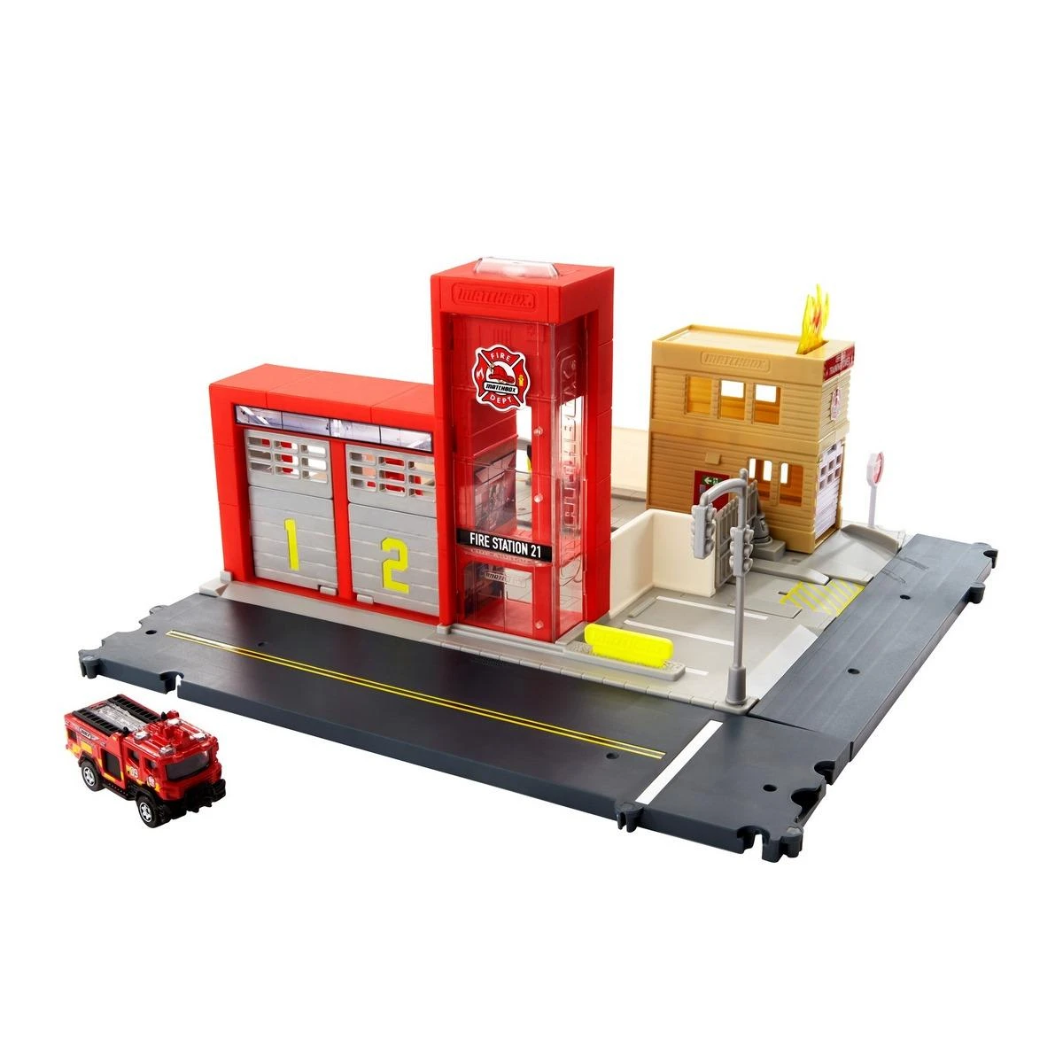 MATTEL Caserne De Pompiers Matchbox 3 MATTEL Caserne De Pompiers Matchbox – Image 3