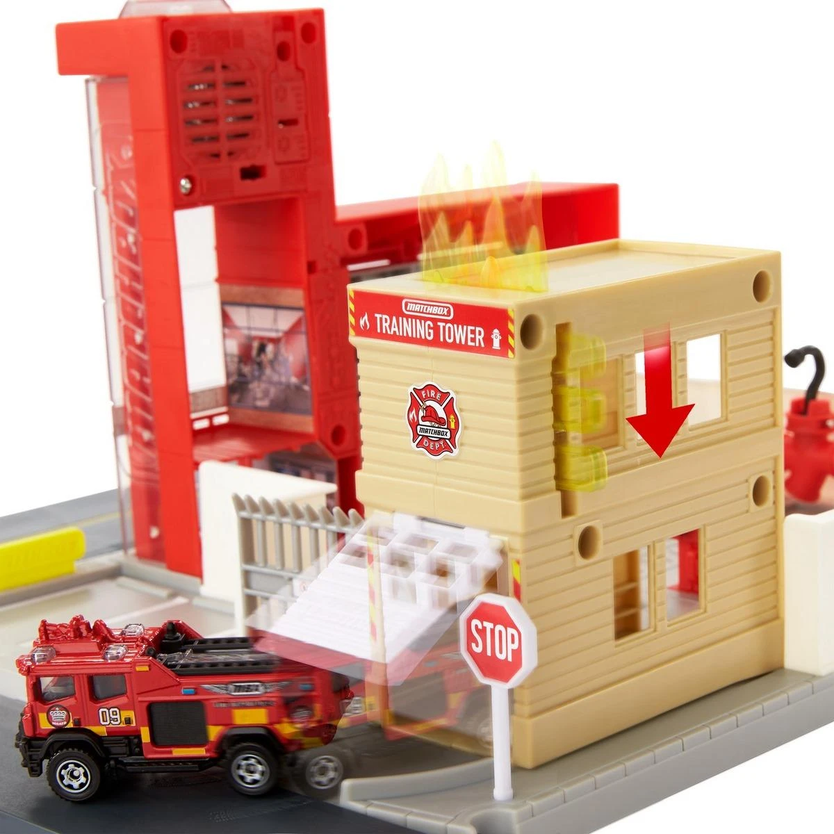 MATTEL Caserne De Pompiers Matchbox 4 MATTEL Caserne De Pompiers Matchbox – Image 4