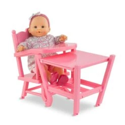 Corolle Chaise Haute Rose Mon Grand Poupon -Jeux Et Jouets 628b586baa018 875682 3 Copier