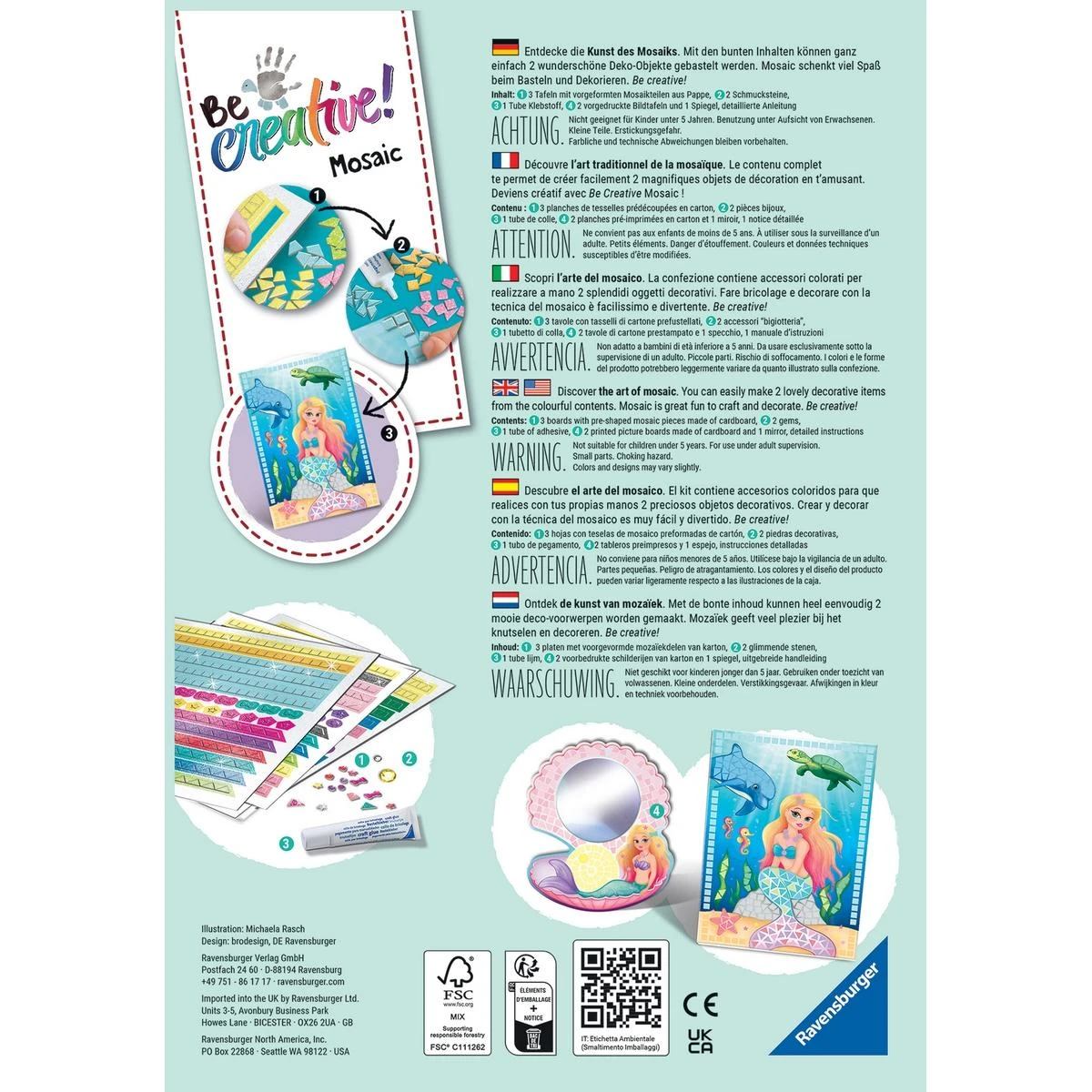 Ravensburger Mosaïque Sirènes 5 Ravensburger Mosaïque Sirènes – Image 5