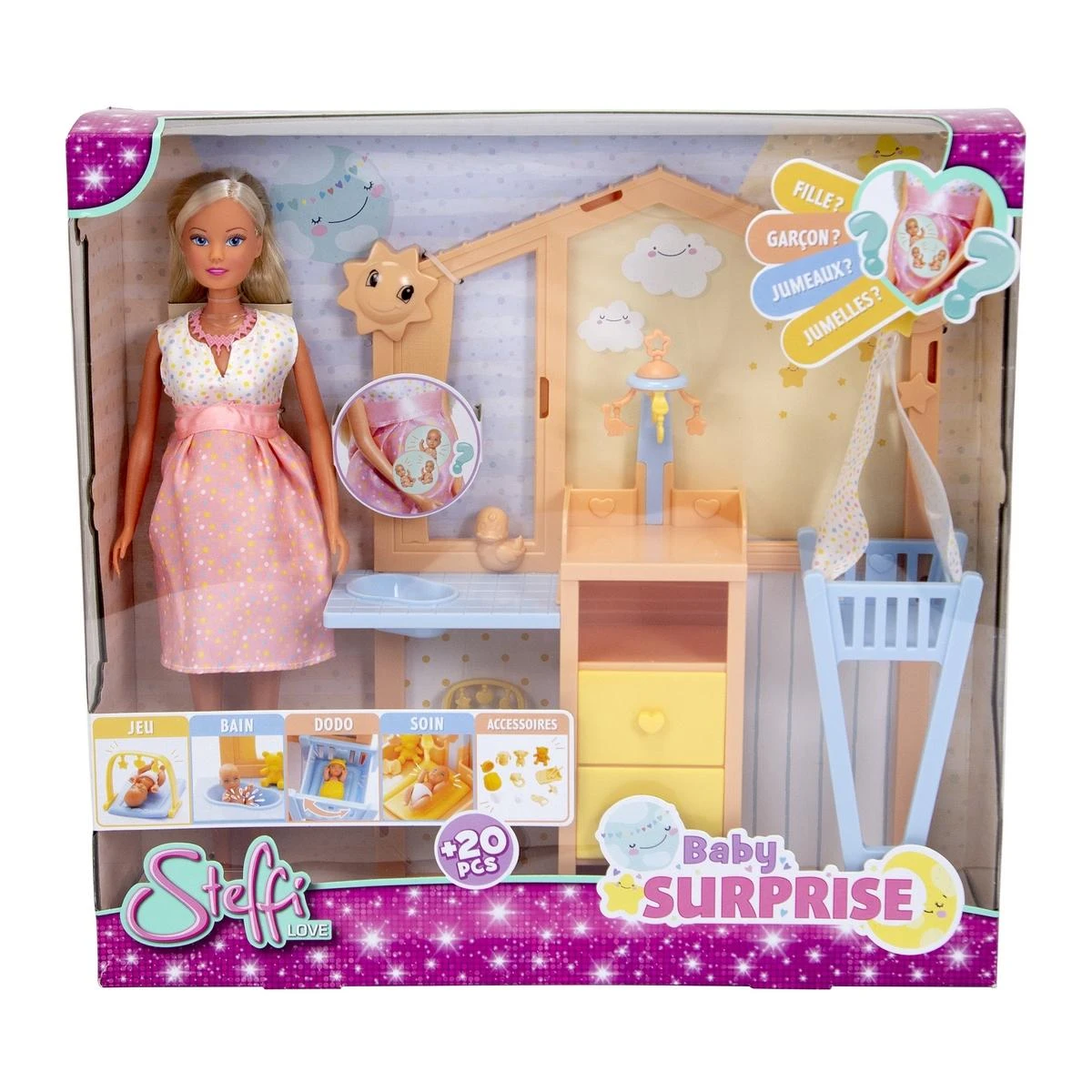 Poupée Mannequin Steffi Love Bébé Surprise 1 Poupée Mannequin Steffi Love Bébé Surprise