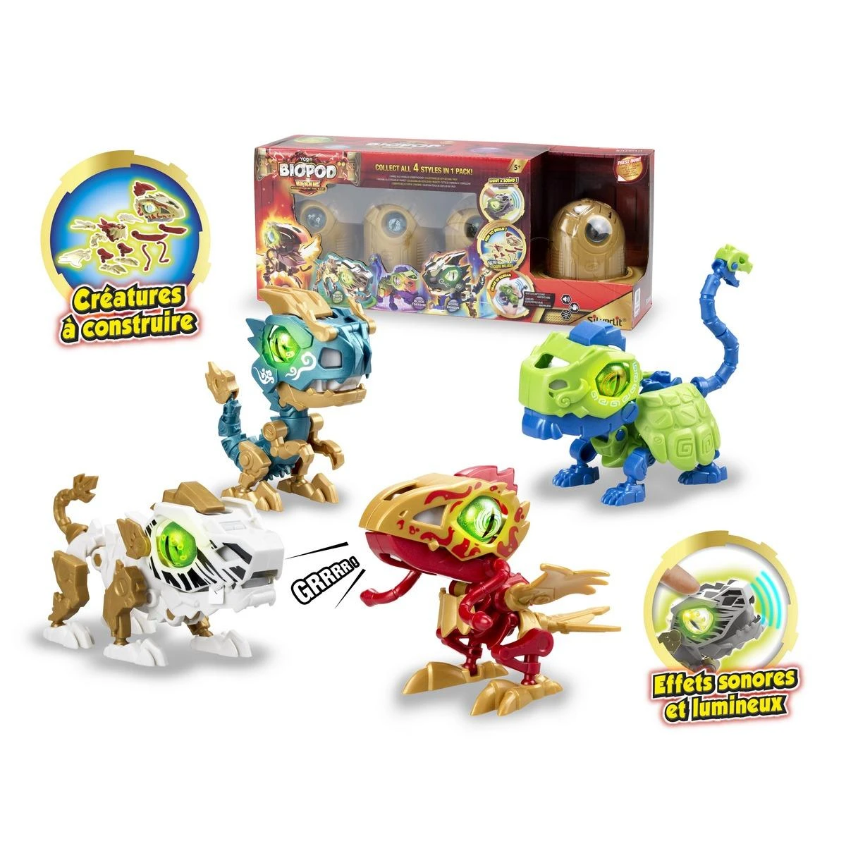 Silverlit Biopod Guardians Of The East - Pack De 4 Dinosaures à Construire 5 Silverlit Biopod Guardians Of The East - Pack De 4 Dinosaures à Construire – Image 5