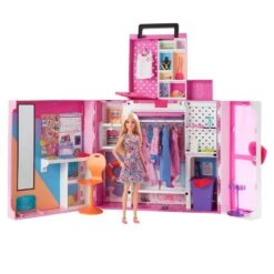 MATTEL Barbie : Poupée Et Coffret Dressing Deluxe
