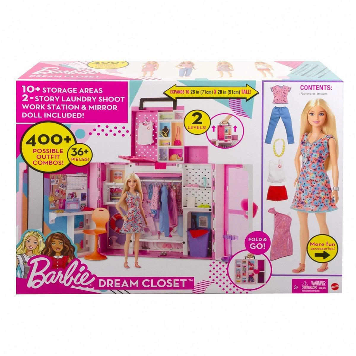 MATTEL Barbie : Poupée Et Coffret Dressing Deluxe 2 MATTEL Barbie : Poupée Et Coffret Dressing Deluxe – Image 2