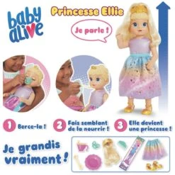 Hasbro Baby Alive - Princesse Elllie Grandit -Jeux Et Jouets 633a9da29d90a 881928 5