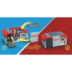 Caserne Pompiers Transportable Playmobil City Action 71193 -Jeux Et Jouets 639b31f35e7d4 886372 6