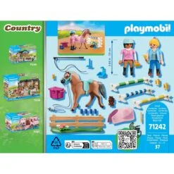 Cavalière & Cheval Avec Monitrice Playmobil Country 71242 -Jeux Et Jouets 63b42e920a358 886363 3