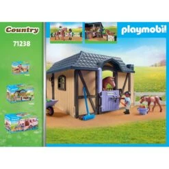 Etable Carrière & Chevaux Playmobil Country 71238 -Jeux Et Jouets 63b44230b10f2 886418 4