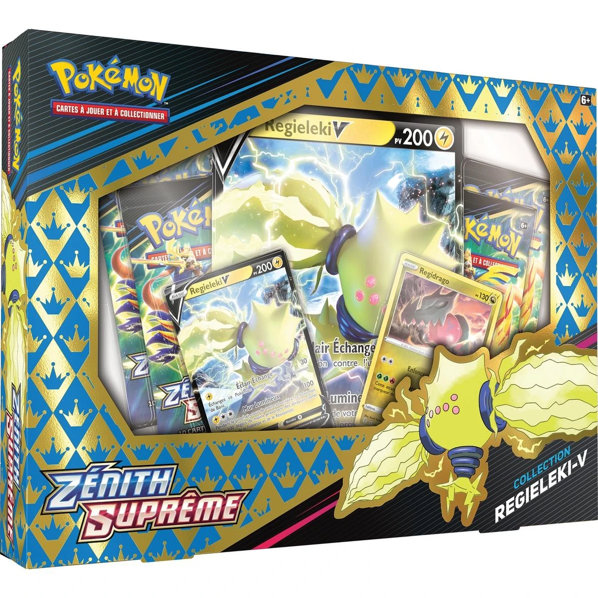ASMODEE Coffret Pokémon V4 Regieleki 12.5 Zénith Suprême 1 ASMODEE Coffret Pokémon V4 Regieleki 12.5 Zénith Suprême