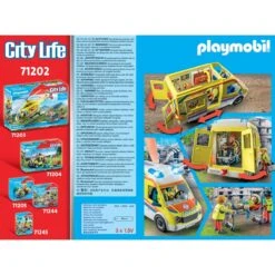 Ambulance Avec Effets Lumineux Playmobil City Life 71202 -Jeux Et Jouets 647863f125c20 886416 2