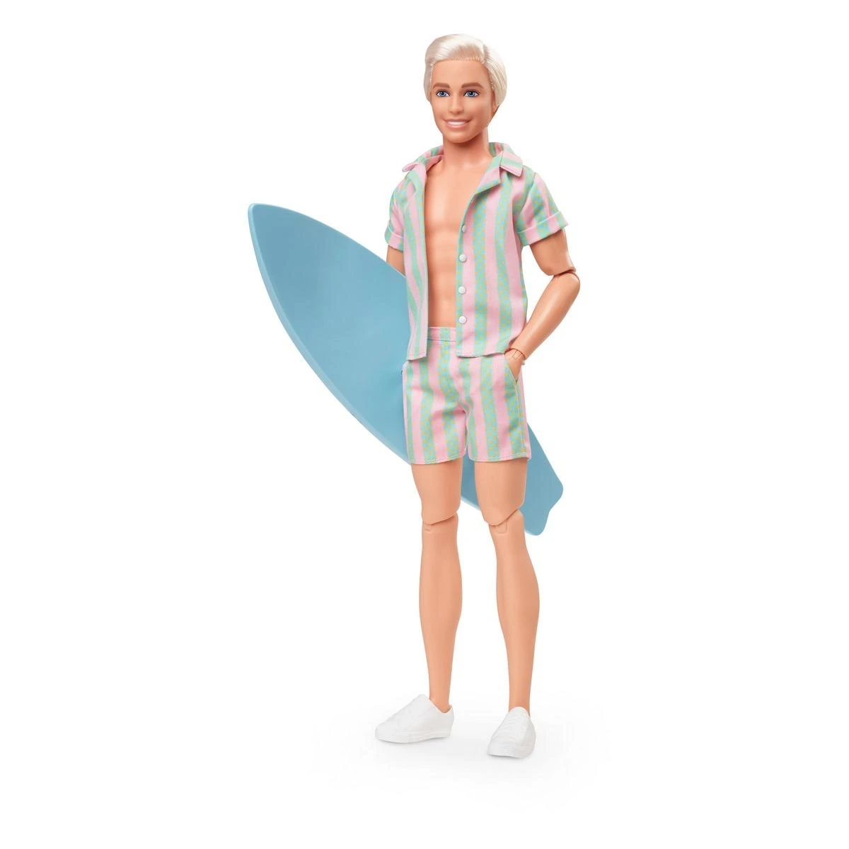 MATTEL Barbie Le Film : Poupée Ken Avec Ensemble De Plage Rayé 1 MATTEL Barbie Le Film : Poupée Ken Avec Ensemble De Plage Rayé