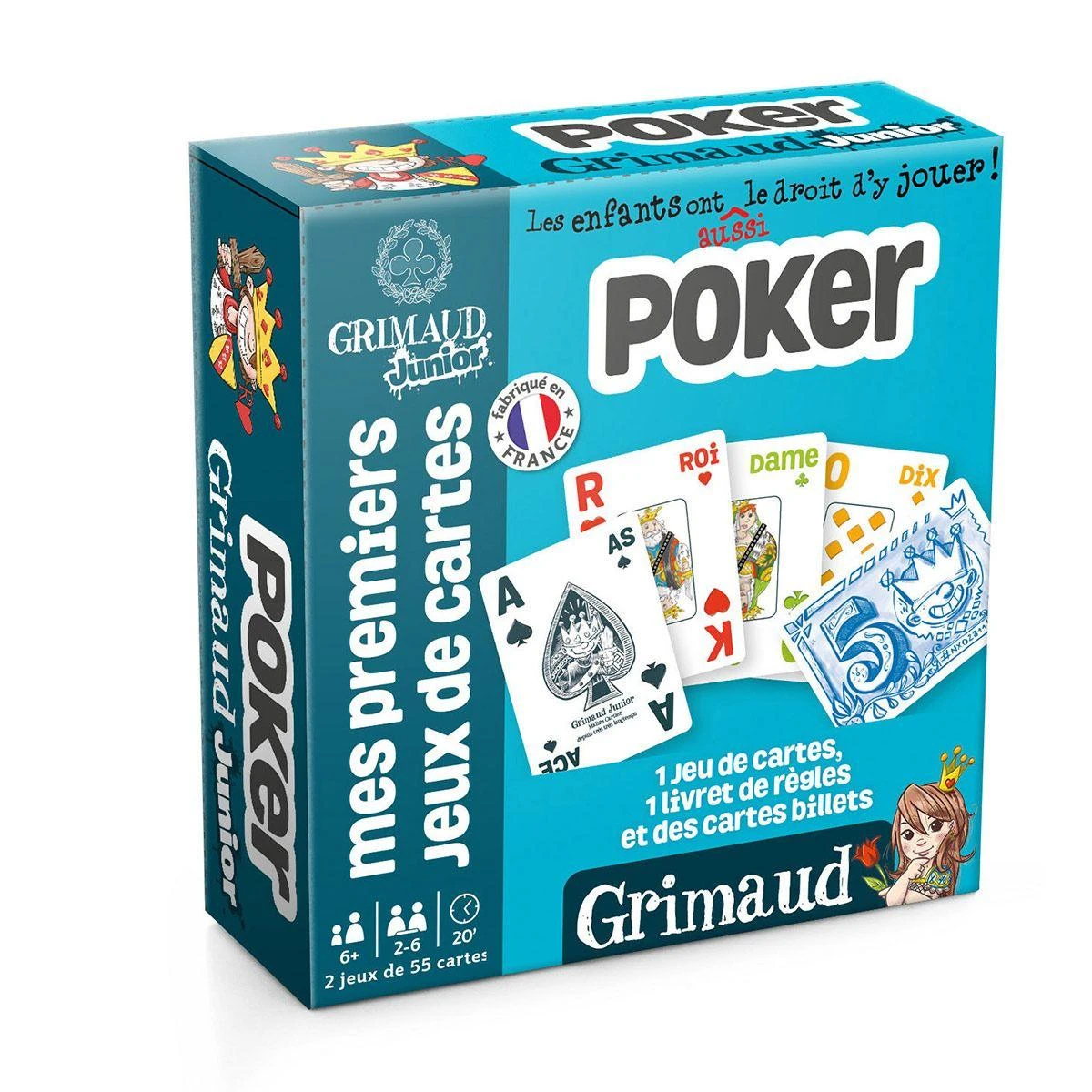 Jeu De 54 Cartes De Poker Grimaud Junior 1 Jeu De 54 Cartes De Poker Grimaud Junior