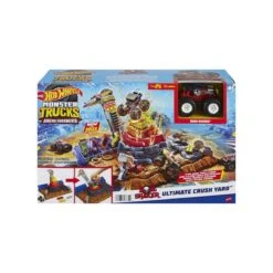 MATTEL Coffret Arène De Démolition Monster Trucks Hot Wheels