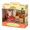 Bureau Et Lapin Fille Chocolat - Sylvanian Families 2204