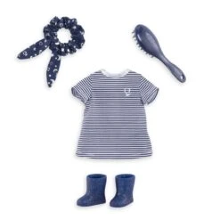 Coffret Robe Rayée Et Accessoires - Ma Corolle