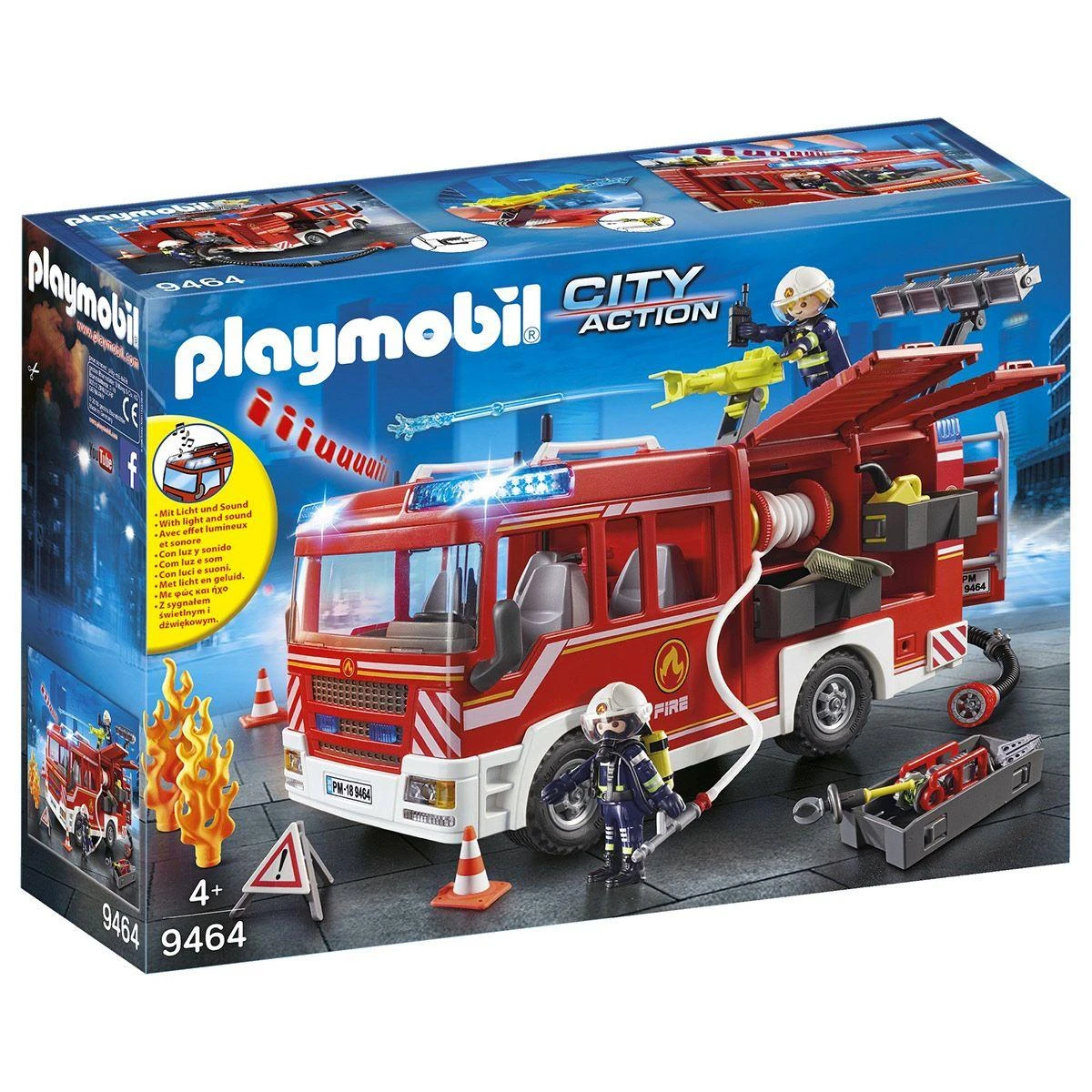 Fourgon D'intervention Des Pompiers Playmobil City Action 9464 1 Fourgon D'intervention Des Pompiers Playmobil City Action 9464